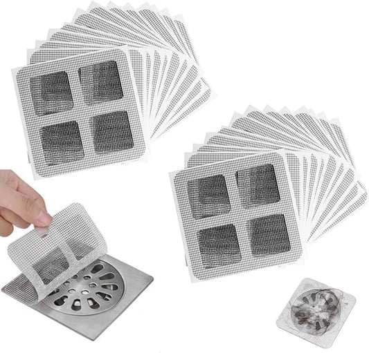 Disposable Hair Drain Stickers, 2024 New Disposable Shower Drain Cover Hair Catcher Bathroom Shower Drain V1258-DP02-E-3