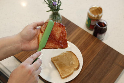 Small Silicone Spatula - 9.5 Inch Non Stick Spatula - Heat Resistant Jar Scraper - BPA Free & Dishwasher Safe V1258-DP02-E-301