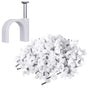200 Pcs Cable Clips Nail in, Cord Clips Ethernet Cables Wire Wall Clips Cable Straps Cables Tacks Cable Nails V1258-DP02-E-310