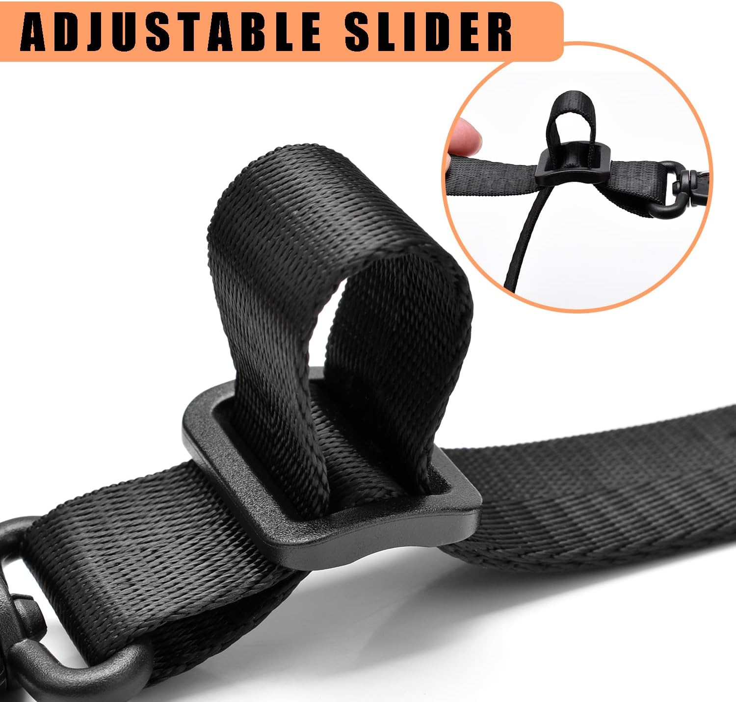 CooBigo 1" Plastic Clip Snap Hook Replacement Buckles Tri-Glide for Webbing Strap Crafting Accessories 6 Set V1258-DP02-E-32