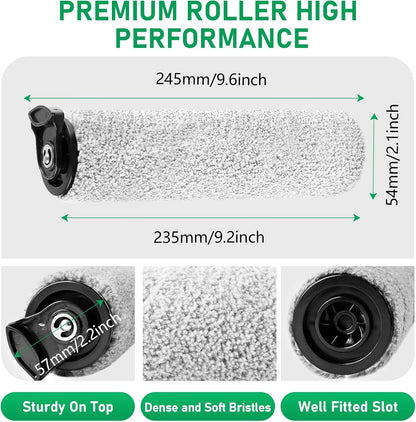Roller Brh Replacement Kit Compatible with Tineco iFloor 2, iFloor 3,Floor One S3 Cordless Wet Dry Vacuum V1258-DP02-E-328