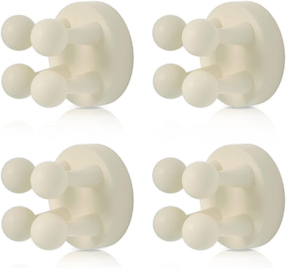 4 pcs Silicone Toothbrh Holder Multi-Function Hook Waterproof self Adhesive Single Toothbrh Hook Plug Holder V1258-DP02-E-333