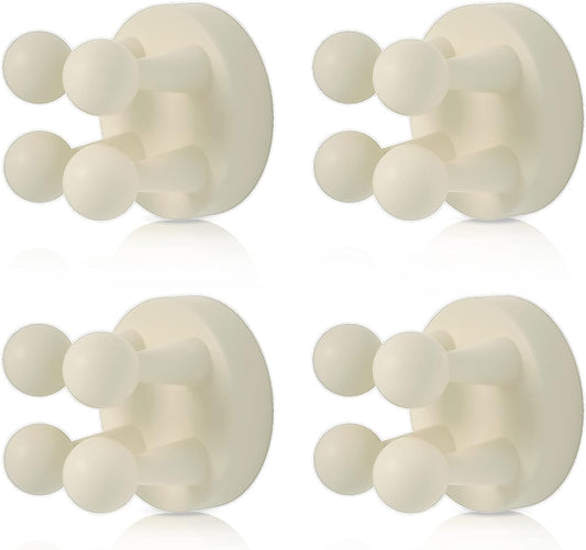 4 pcs Silicone Toothbrh Holder Multi-Function Hook Waterproof self Adhesive Single Toothbrh Hook Plug Holder V1258-DP02-E-333