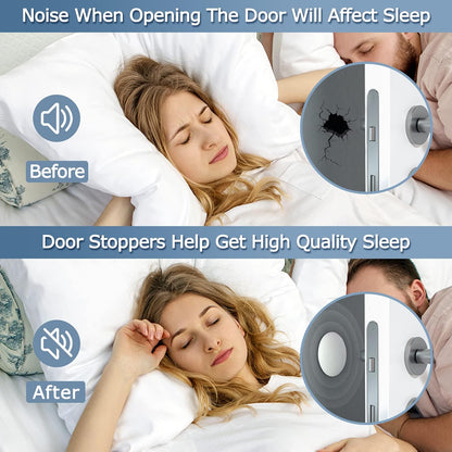 Door Stoppers Wall Protector Buffer Guard Doorknob Door Handle Bumper Self Adhesive Silencer Soft Rubber V1258-DP02-E-335