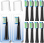 10 Pack Toothbrh Replacement Heads Compatible with Bitvae D2 Sonic Electric Toothbrh, 10 Count (Black, 10 V1258-DP02-E-347