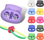 CooBigo Plastic Cord Locks for Drawstrings Double Hole Spring Stopper Fastener Slider Toggles End V1258-DP02-E-35