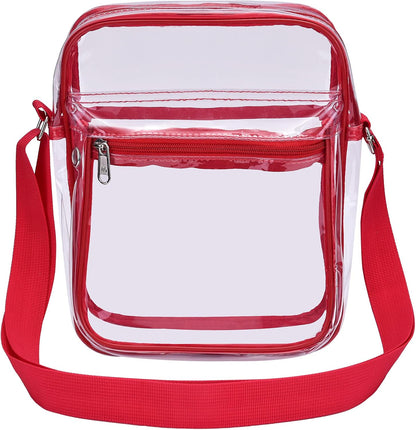 Clear Purse for Stadium Events Clear Messenger Bag for Men and Women V1258-DP02-E-355