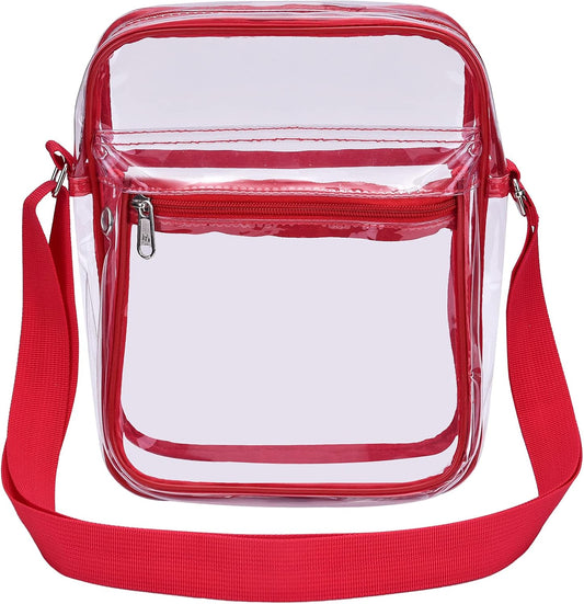 Clear Purse for Stadium Events Clear Messenger Bag for Men and Women V1258-DP02-E-355