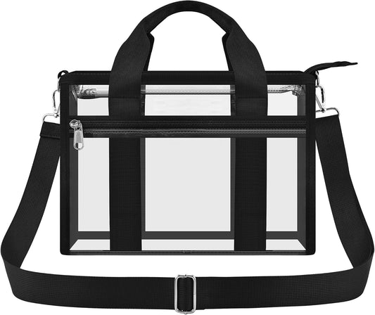 Clear Bag for Stadium Events Clear Sports Fan Messenger Bag Purse for Concert Festivel Outdoor Events V1258-DP02-E-358
