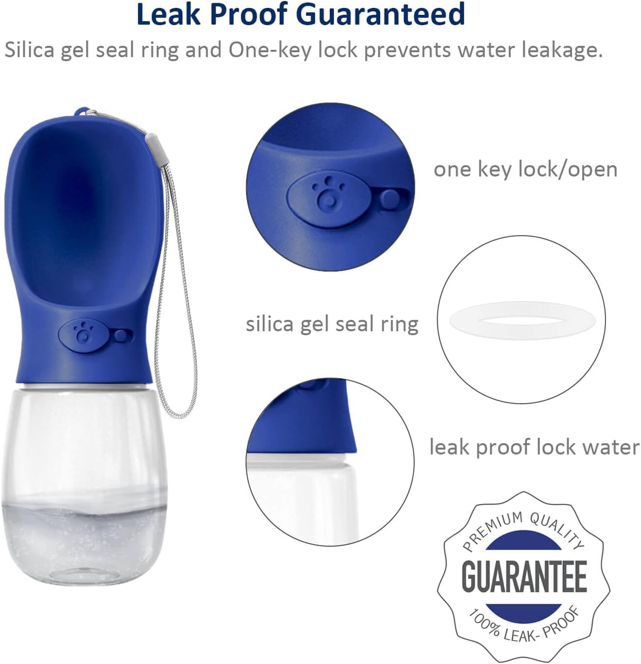 Dog Stake & Leak-Proof Upright Water Cup Set V1258-DP02-E-367