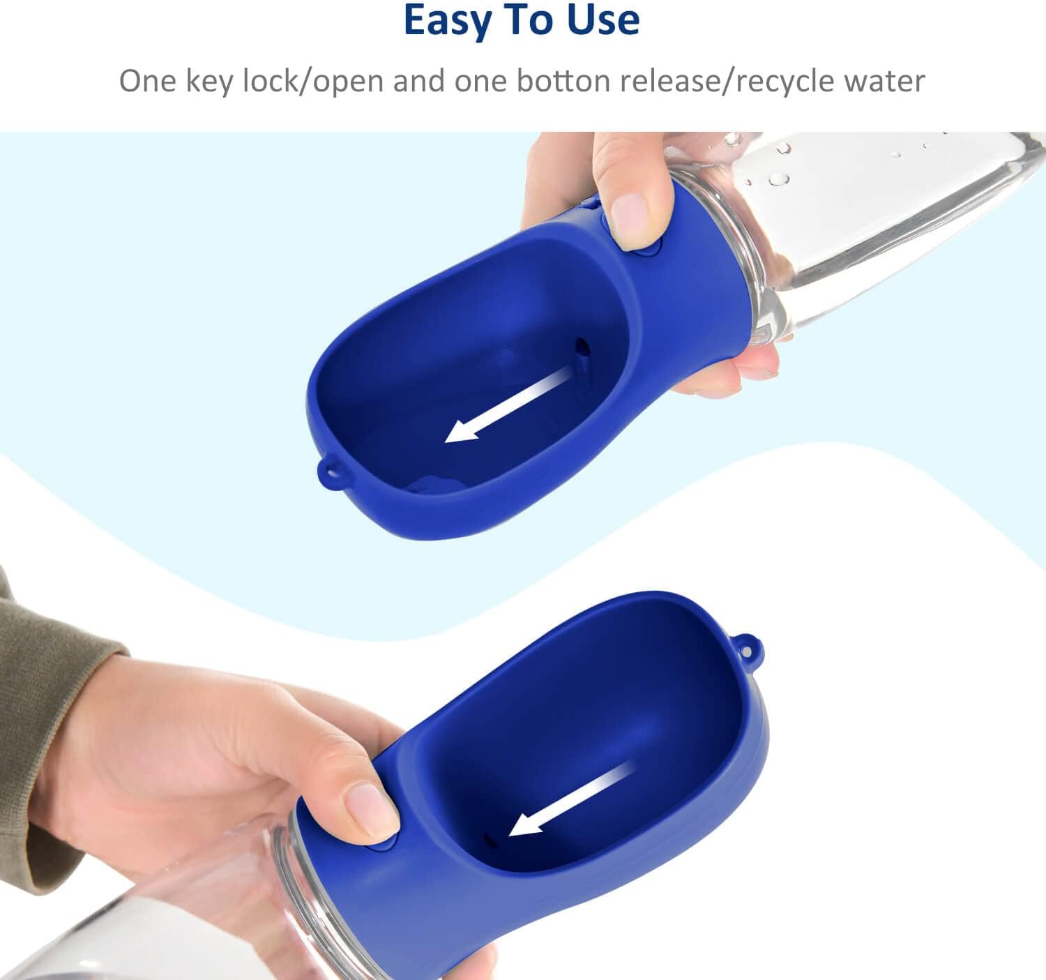 Dog Stake & Leak-Proof Upright Water Cup Set V1258-DP02-E-367