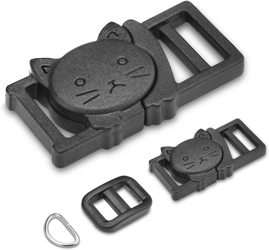 CooBigo 3/8" Breakaway Cat Collars Clasp Kit, 20 Set Break Away Lanyard Clasp Cat Safety Collar Paracord V1258-DP02-E-37
