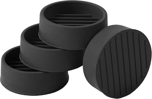 1.5x1.5 Round Rubber Furniture Caster Cups, Anti-Sliding Furniture Pads Bed Stopper Floor Protectors with V1258-DP02-E-370