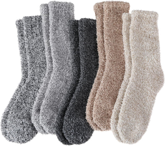 Womens Fuzzy Socks Slipper Fluffy Cozy Comfy Cabin Plh Warm Winter Sleep Home Soft Socks V1258-DP02-E-376