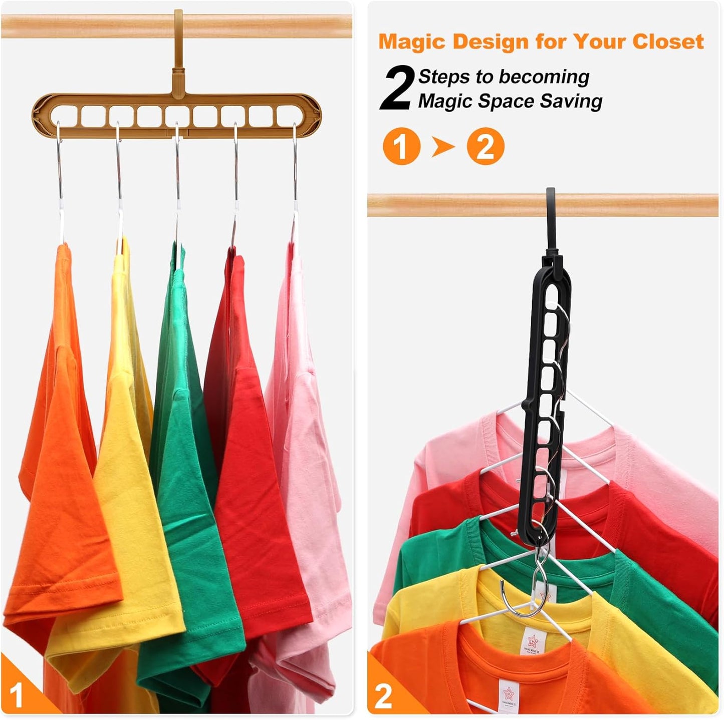 Closet Organizers and Storage,College Dorm Room Essentials, Multifunctional Organizer Magic Space Saving V1258-DP02-E-391