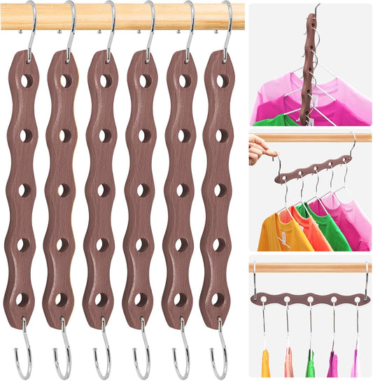 Closet Organizers and Storage,Heavy Duty Wooden Hangers Space Saving,Home Dorm Room Essentials for College V1258-DP02-E-392