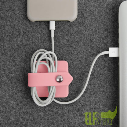 Silicone Earphone Organizer Earphone Wrap Winder Headphone Cord Organizer Wrap Winder Manager/Cable Winder 2 V1258-DP02-E-393