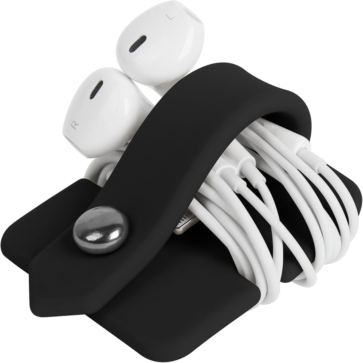 Silicone Earphone Organizer Earphone Wrap Winder Headphone Cord Organizer Wrap Winder Manager/Cable Winder 2 V1258-DP02-E-393