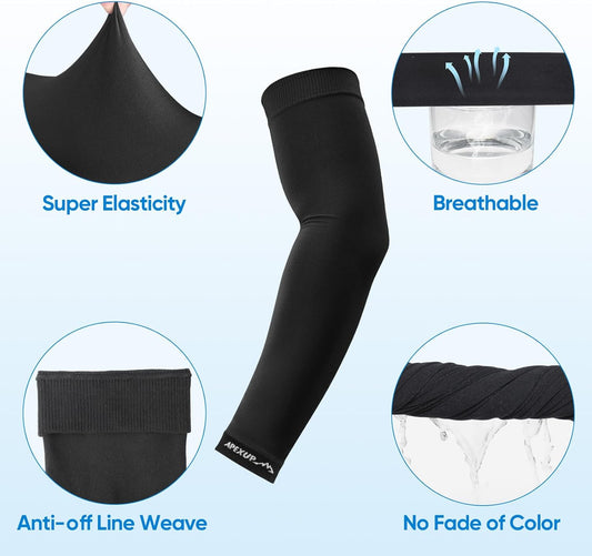 Cooling Arm Sleeves for Men Women, UV Sun Protection UPF 50, Volleyball Arm Sleeves Compression Sleeves for V1258-DP02-E-396