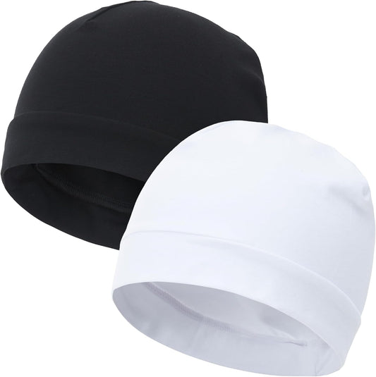 100% Cotton Skull Caps for Men Women Breathable Night Cap Sleep Hats Soft Lightweight Running Beanie Helmet V1258-DP02-E-400
