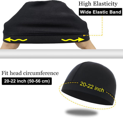 Cotton Stocking Wave Cap for Men, Wave Caps for 360 540 720 Waves, Good Compression Over Durag Sleeping Skull V1258-DP02-E-416