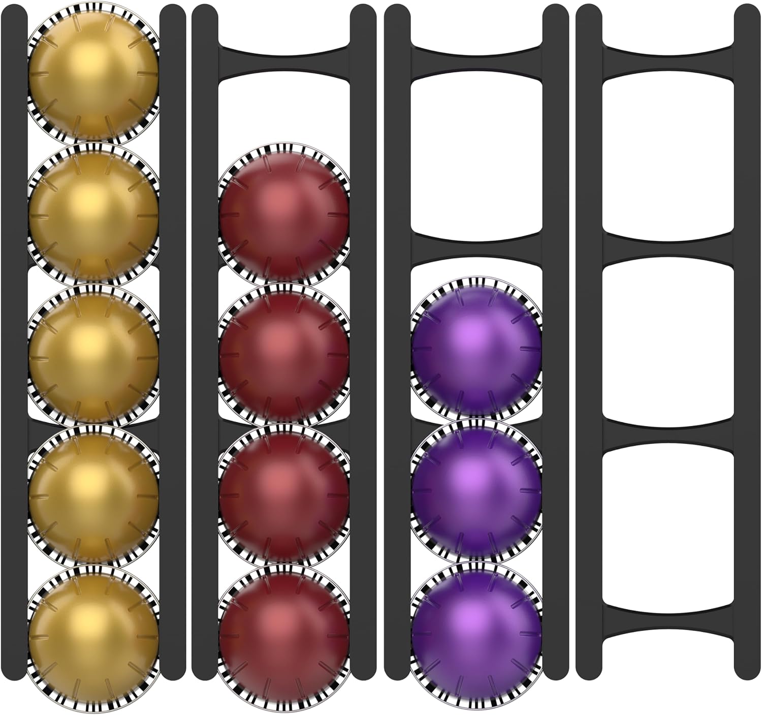 Coffee Pod Holder Compatible with Nespresso VertuoLine Capsules - 20-Pod Space-Saving Organizer for Wall, V1258-DP02-E-432