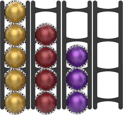 Coffee Pod Holder Compatible with Nespresso VertuoLine Capsules - 20-Pod Space-Saving Organizer for Wall, V1258-DP02-E-432