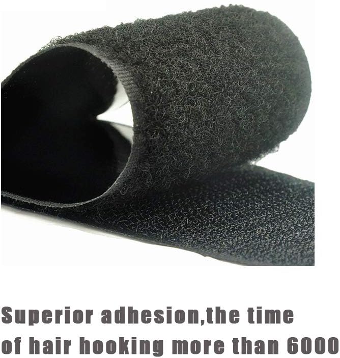 Self Adhesive Hook and Loop Tape Roll 3/4 Inch Black Strong Adhesive Interlocking Tape for Picture and Tools V1258-DP02-E-440