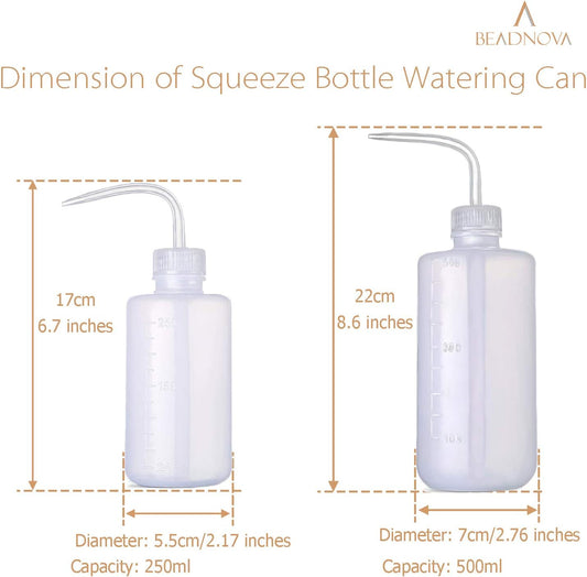Squeeze Bottle Plant Watering Can Eye Wash Bottle Squeeze Irrigation Plastic Small Watering Can for Indoor V1258-DP02-E-442