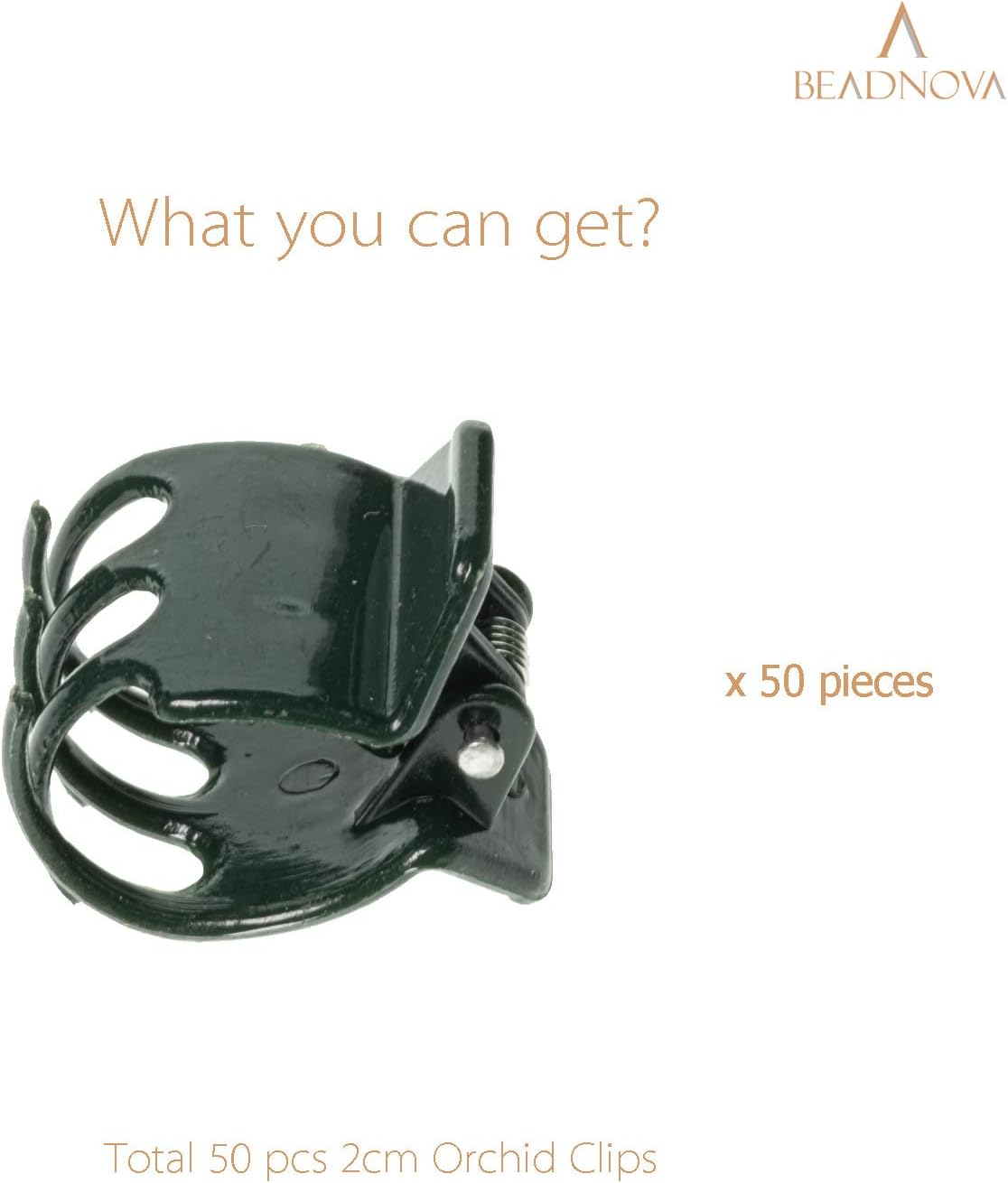Plant Clips 50Pcs Large Orchid Clips for Orchid Support Plant Support Flower Vine (2cm, 50PCS) V1258-DP02-E-443