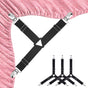 Bed Sheet Straps 4 Pcs Triangle Bed Sheet Holders Fitted Sheet Clips Adjtable Sheet Spenders Mattress V1258-DP02-E-450