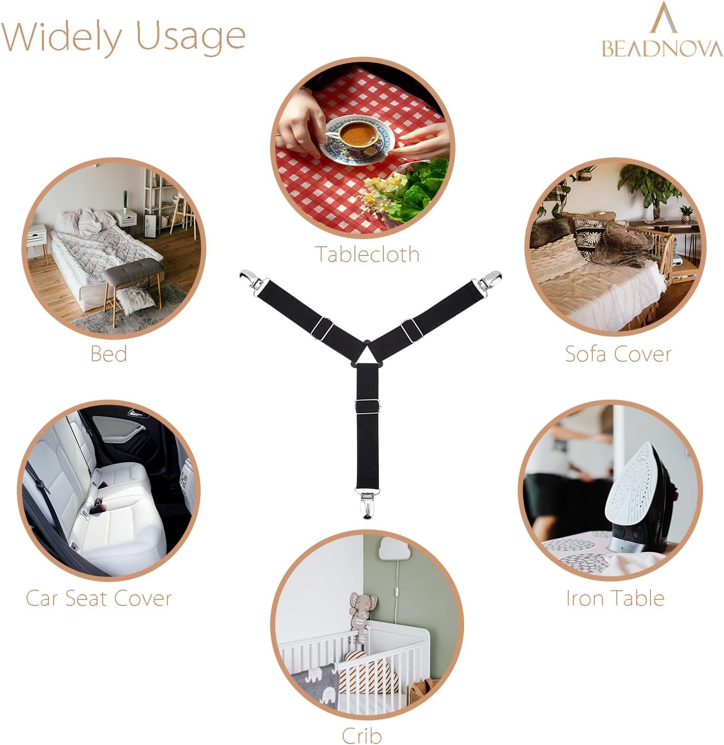 Bed Sheet Straps 4 Pcs Triangle Bed Sheet Holders Fitted Sheet Clips Adjtable Sheet Spenders Mattress V1258-DP02-E-450