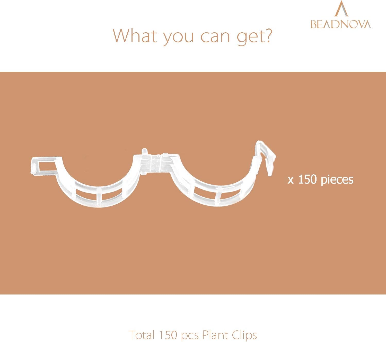 150Pcs Tomato Clips Plant Clips Garden Clips Vine Clips Tomato Trellis Clips for Tomato Vine Vegetable V1258-DP02-E-451