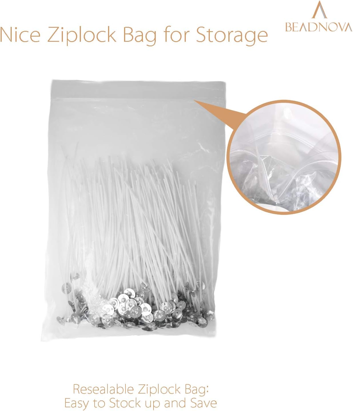 Candle Wicks 6 Inch 200pcs Large Cotton Wicks String for Candle Making Supplies V1258-DP02-E-454