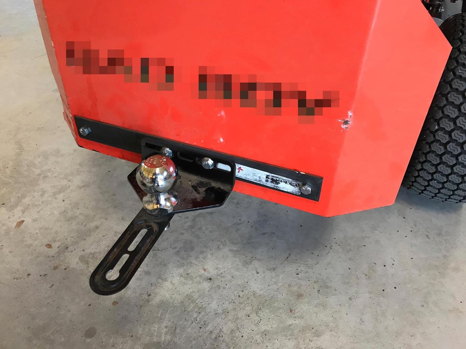 Zero Turn Mower Trailer Hitch, Universal Fit for Most of ZTR,3/4" Pin Hole V1258-DP02-E-457