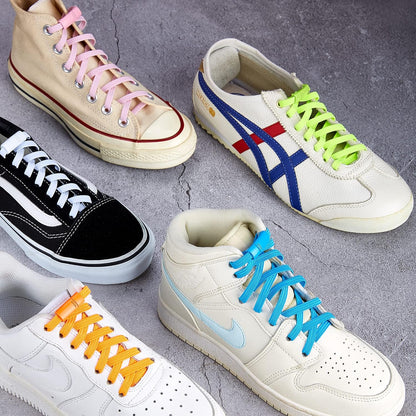Elastic No Tie Shoe Laces, Stretch Tieless Shoelaces for Adults and Kids Sneakers Shoe Strings V1258-DP02-E-458