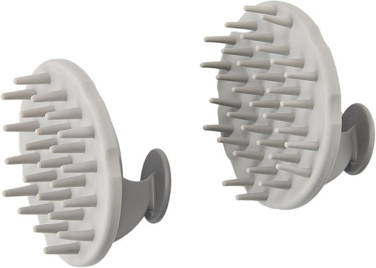 Scalp Hair Massager Shampoo Brh 2-Pack, Scalp Scrubber Set for Hair Growth and Deep Cleansing with Thick and V1258-DP02-E-460