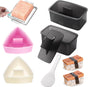 Mubi Press Mold Kit, Onigiri Mold Triangle, 4 Pack Japanese Rice Cooker Kit for Lunch Bento V1258-DP02-E-475