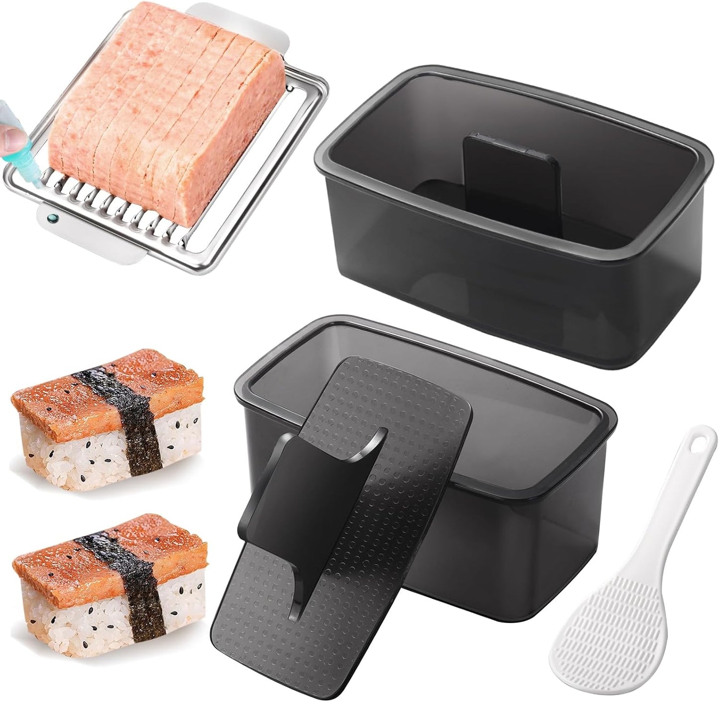 Mubi Press Mold Kit, Onigiri Mold Triangle, 4 Pack Japanese Rice Cooker Kit for Lunch Bento V1258-DP02-E-475