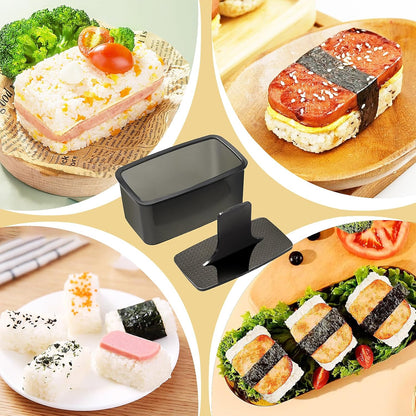 Mubi Press Mold Kit, Onigiri Mold Triangle, 4 Pack Japanese Rice Cooker Kit for Lunch Bento V1258-DP02-E-475