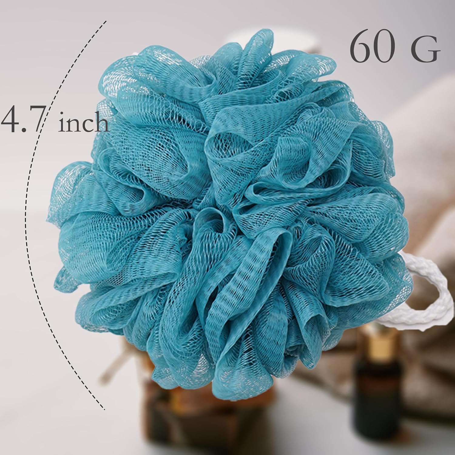 Loofah Bath Sponge Shower Loofah Shower Puff Soft Assorted Color Big 4 Pack V1258-DP02-E-477
