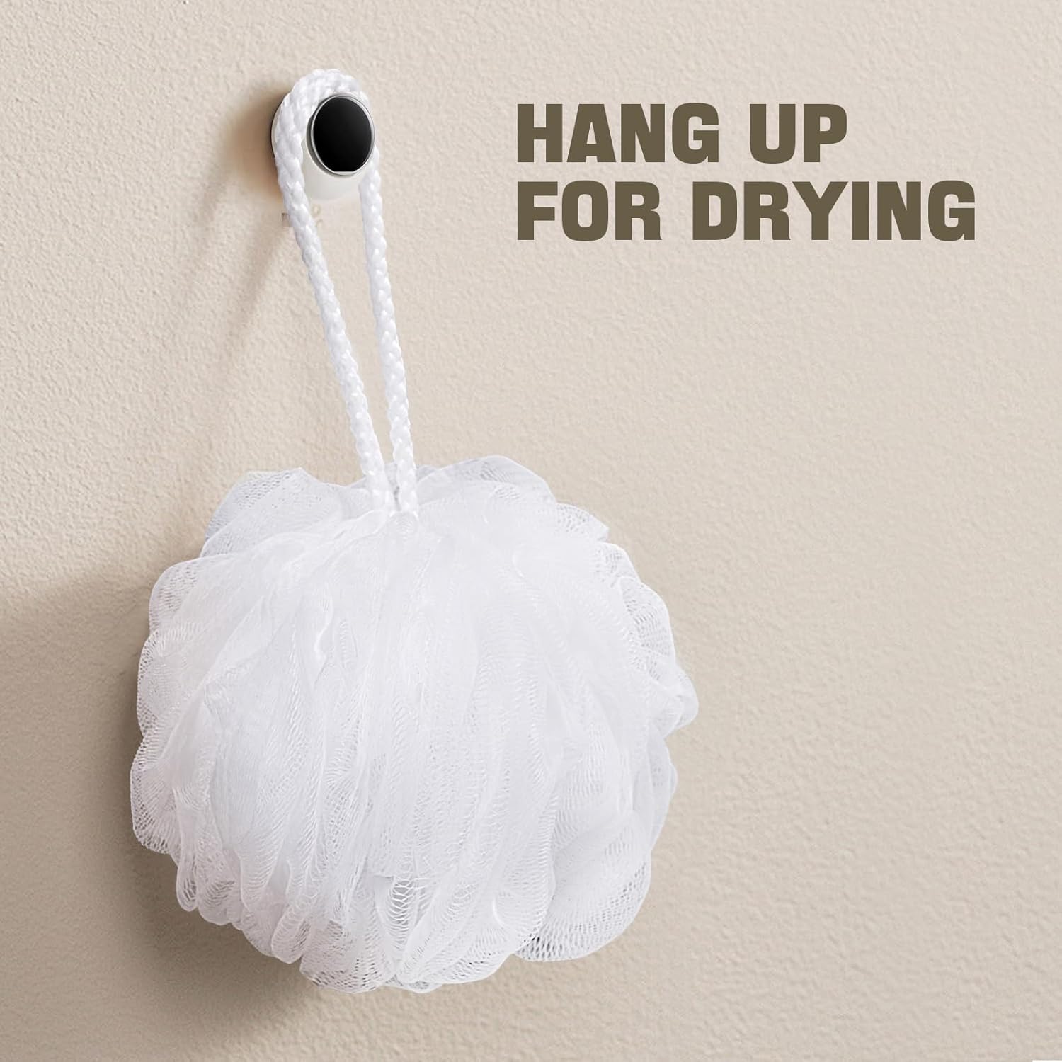 Bath Sponge Loofah Sponge Bath Puffs Shower Pouf Body Scrubber Exfoliating Soft 3 Pack V1258-DP02-E-478