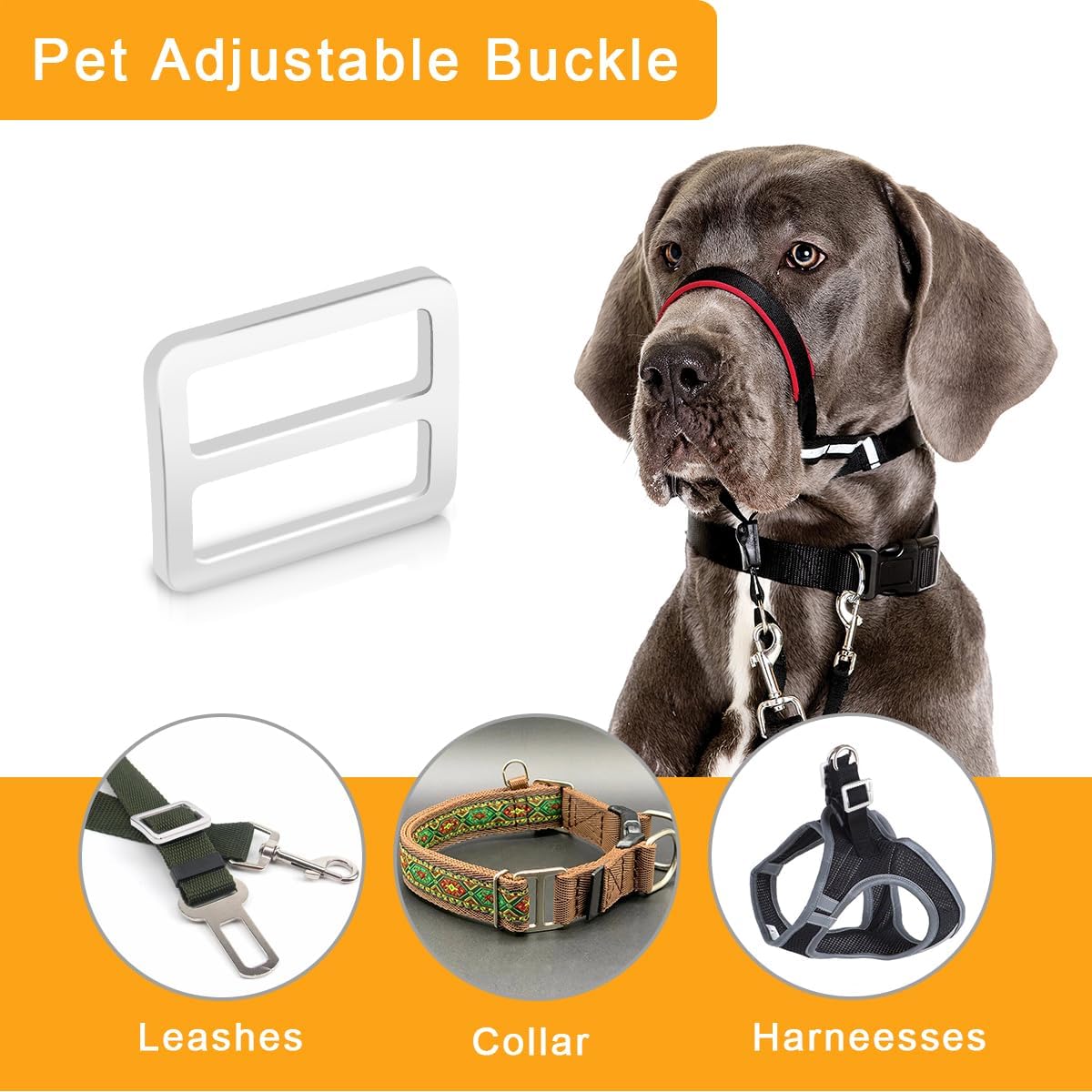 CooBigo 24Pcs 1" Adjustable Buckles Metal Slider Buckles Tri-Glide Slide Strap Adjuster for Shoulder Bag V1258-DP02-E-48