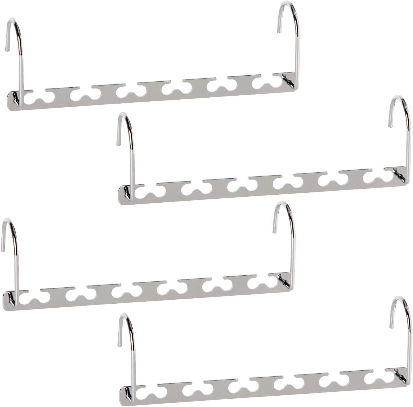 Space Saving Hangers Metal Hanger Magic Cascading Hanger Closet Clothes Organizer(4 Pack) V1258-DP02-E-488