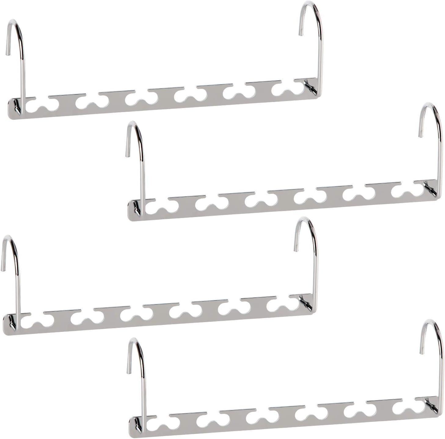 Space Saving Hangers Metal Hanger Magic Cascading Hanger Closet Clothes Organizer(4 Pack) V1258-DP02-E-488