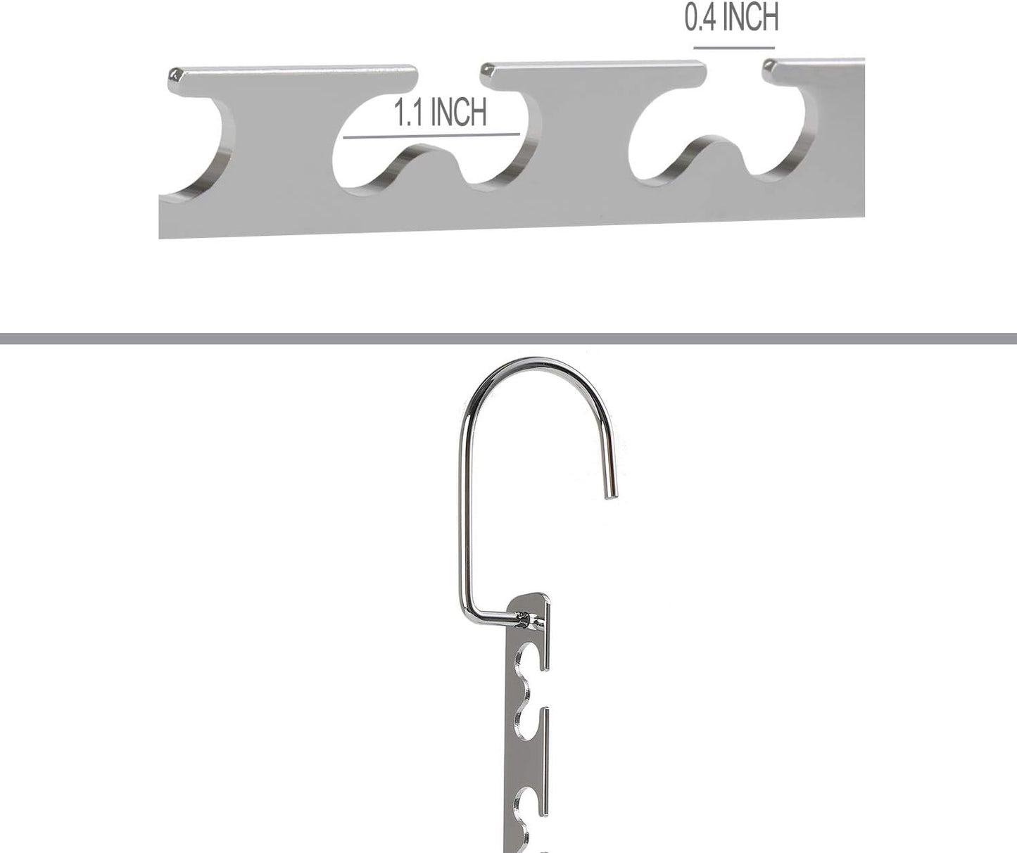 Space Saving Hangers Metal Hanger Magic Cascading Hanger Closet Clothes Organizer(4 Pack) V1258-DP02-E-488