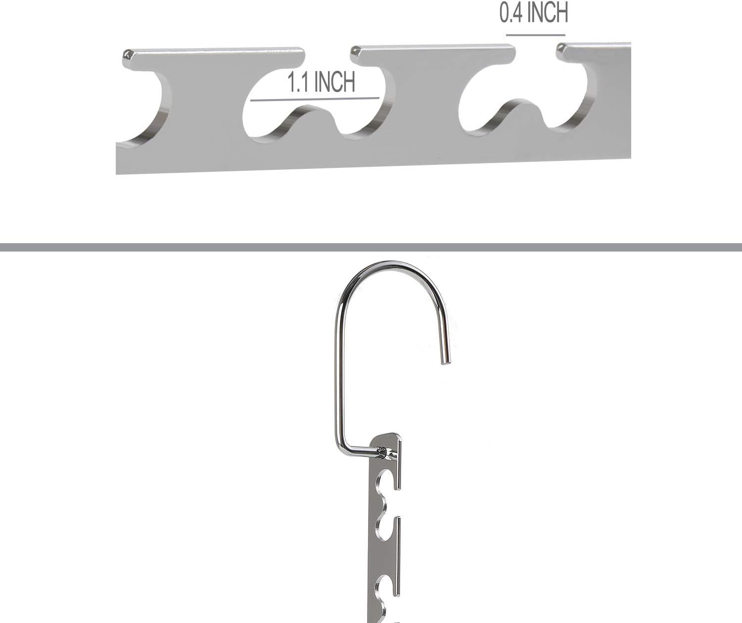Space Saving Hangers Metal Hanger Magic Cascading Hanger Closet Clothes Organizer(4 Pack) V1258-DP02-E-488