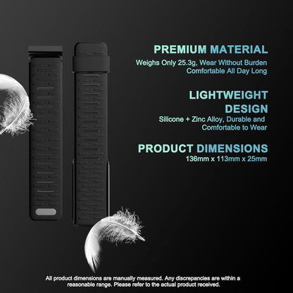 Silicone Wristband Compatible with Whoop 4.0, Quick fit Soft and Washable Sports Loop Strap for Men & Women V1258-DP02-E-489