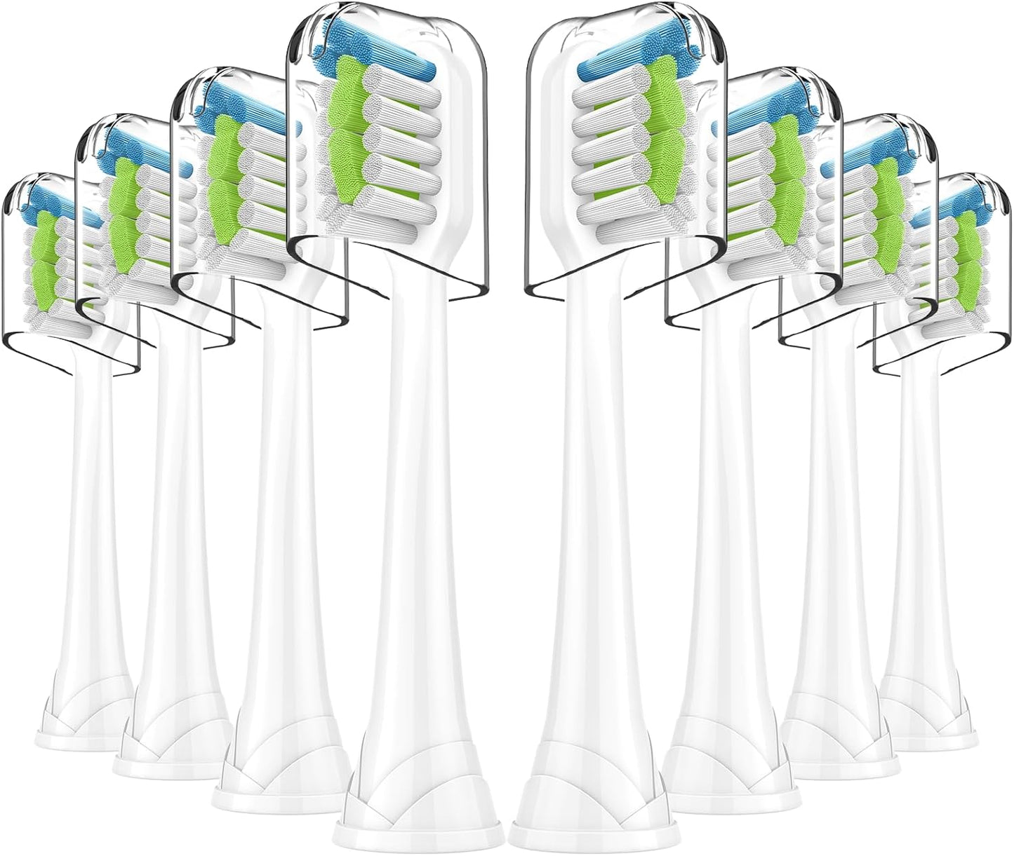 Replacement Brh Heads Compatible with Philips SoniCare Electric Toothbrhes, Dupont Bristles for Effective V1258-DP02-E-490
