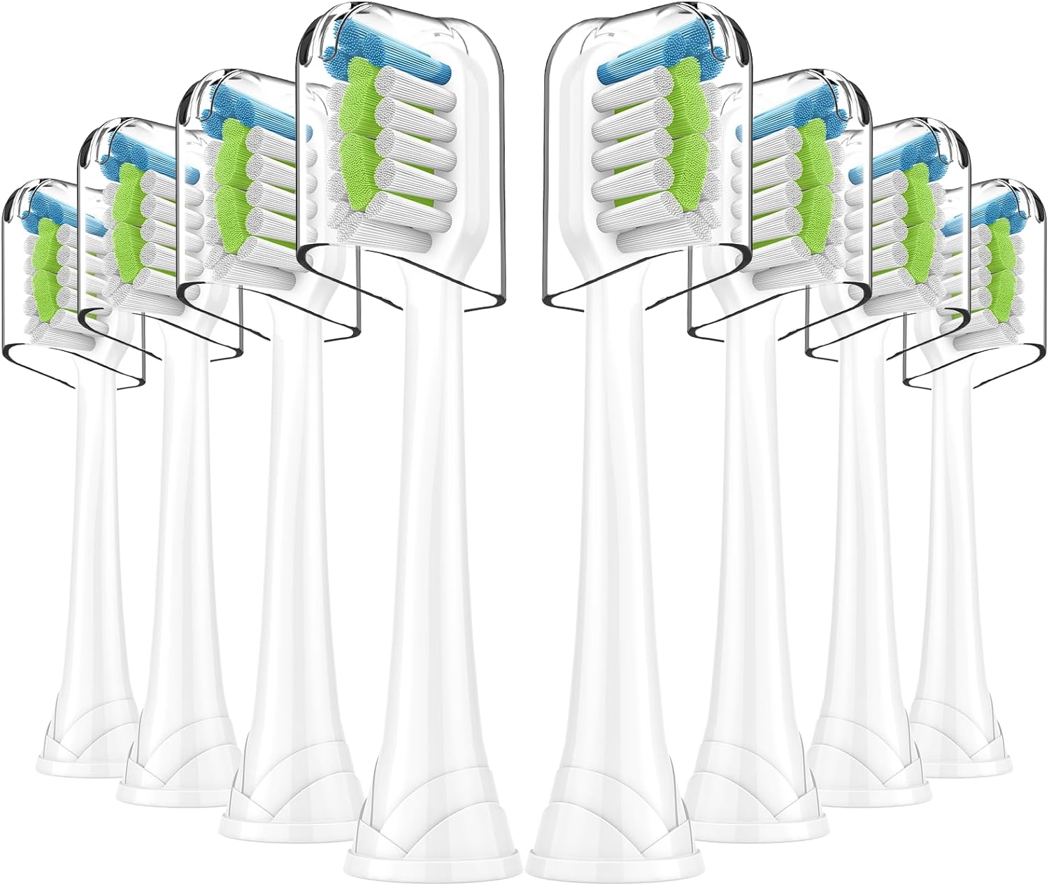 Replacement Brh Heads Compatible with Philips SoniCare Electric Toothbrhes, Dupont Bristles for Effective V1258-DP02-E-490